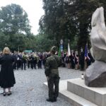 31.08.2020 Sandomierz. Uroczystości z okazji 40-lecia powstania NSZZ „Solidarność”. Skwer Solidarności w Sandomierzu / Grażyna Szlęzak-Wójcik / Radio Kielce