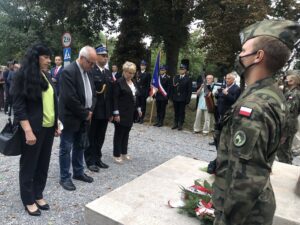 31.08.2020 Sandomierz. Uroczystości z okazji 40-lecia powstania NSZZ „Solidarność”. Skwer Solidarności w Sandomierzu / Grażyna Szlęzak-Wójcik / Radio Kielce