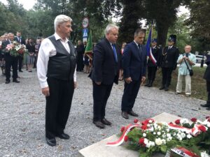 31.08.2020 Sandomierz. Uroczystości z okazji 40-lecia powstania NSZZ „Solidarność”. Skwer Solidarności w Sandomierzu / Grażyna Szlęzak-Wójcik / Radio Kielce