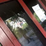 07.08.2020. Kielce. Ślichowice. Zniszczenia po działaniu wandali / słuchacze Radia Kielce