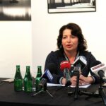 05.08.2020. Kielce. Konferencja prasowa przed XXVI Międzynarodowym Festiwalem Muzycznym im. Krystyny Jamroz w Busku-Zdroju. Na zdjęciu: Augustyna Nowacka - dyrektor Kieleckiego Centrum Kultury / Faustyna Terelak / Radio Kielce