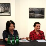 05.08.2020. Kielce. Konferencja prasowa przed XXVI Międzynarodowym Festiwalem Muzycznym im. Krystyny Jamroz w Busku-Zdroju. Na zdjęciu (od lewej): Augustyna Nowacka - dyrektor KCK i Karolina Kępczyk - dyrektor Buskiego Samorządowego Centrum Kultury / Faustyna Terelak / Radio Kielce
