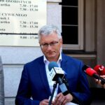 06.08.2020. Kielce. Podsumowanie półrocznej działalności Powiatowej Społecznej Rady ds. Osób Niepełnosprawnych. Na zdjęciu: Kamil Suchański - wiceprzewodniczący rady i Jerzy Pióro - Pełnomocnik Prezydenta Miasta Kielce ds. Osób Niepełnosprawnych / Faustyna Terelak / Radio Kielce