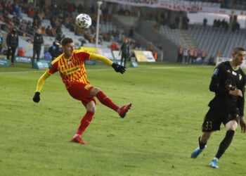 08.02.2020 Kielce. Mecz Korona Kielce - Górnik Zabrze. Jacek Kiełb / Jarosław Kubalski / Radio Kielce