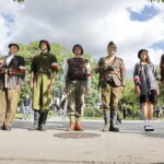 01.08.2020 Kielce. Uroczystości pod pomnikiem  "Harcerzom poległym za Ojczyznę" na Skwerze Szarych Szeregów w 76. rocznicę wybuchu Powstania Warszawskiego / Jarosław Kubalski / Radio Kielce