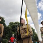 01.08.2020 Kielce. Uroczystości pod pomnikiem  "Harcerzom poległym za Ojczyznę" na Skwerze Szarych Szeregów w 76. rocznicę wybuchu Powstania Warszawskiego / Jarosław Kubalski / Radio Kielce