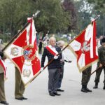 01.08.2020 Kielce. Uroczystości pod pomnikiem  "Harcerzom poległym za Ojczyznę" na Skwerze Szarych Szeregów w 76. rocznicę wybuchu Powstania Warszawskiego / Jarosław Kubalski / Radio Kielce
