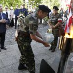 02.08.2020 Kielce. Uroczystości w 75. rocznicę rozbicia więzienia UB przy ulicy Zamkowej przez oddziały gen. Antoniego Hedy „Szarego”. Poseł Krzysztof Lipiec / Jarosław Kubalski / Radio Kielce