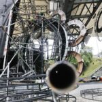 04.08.2020 Kielce. Amfiteatr na Kadzielni. Budowa sceny na Festiwal Muzyki Tanecznej / Jarosław Kubalski / Radio Kielce