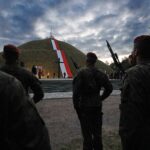 05.08.2020 Kraków. Marsz Szlakiem I Kompanii Kadrowej. Uroczystości pod kopcem Józefa Piłsudskiego / Jarosław Kubalski / Radio Kielce