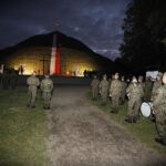 05.08.2020 Kraków. Marsz Szlakiem I Kompanii Kadrowej. Uroczystości pod kopcem Józefa Piłsudskiego / Jarosław Kubalski / Radio Kielce