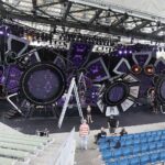 07.08.2020 Kielce. Amfiteatr na Kadzielni. Przygotowania do Festiwalu Muzyki Tanecznej / Jarosław Kubalski / Radio Kielce