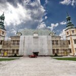 07.08.2020 Kielce. Pałac Biskupów Krakowskich. Muzeum Narodowe. Remont elewacji / Jarosław Kubalski / Radio Kielce