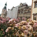 07.08.2020 Kielce. Pałac Biskupów Krakowskich. Muzeum Narodowe. Remont elewacji / Jarosław Kubalski / Radio Kielce