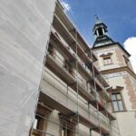 07.08.2020 Kielce. Pałac Biskupów Krakowskich. Muzeum Narodowe. Remont elewacji / Jarosław Kubalski / Radio Kielce