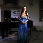 22.08.2020 Kielce. Ogród włoski Pałacu Biskupów. Koncert z cyklu "Chopinowskie inspiracje". Joanna Woś i Artur Jaroń / Jarosław Kubalski / Radio Kielce