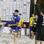 23.08.2020 Kielce. Festiwal sportów plażowych na Kadzielni. Mecz pokazowy plażowej piłki ręcznej w wykonaniu Łomża Vive Kielce / Jarosław Kubalski / Radio Kielce