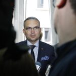 31.08.2020 Kielce. Siedziba "Solidarności" przy ulicy Planty. Otwarcie biblioteki. Zastępca prezydenta Kielc Marcin Różycki / Jarosław Kubalski / Radio Kielce