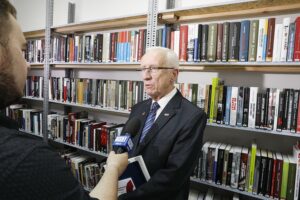 31.08.2020 Kielce. Siedziba "Solidarności" przy ulicy Planty. Otwarcie biblioteki. Waldemar Bartosz - przewodniczący świętokrzyskiej "Solidarności" / Jarosław Kubalski / Radio Kielce