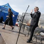 02.08.2020 Chęciny. II Ogólnopolski Festiwal Teatralny "OTE". Występ Teatru Zbożowego z Kielc / Jarosław Kubalski / Radio Kielce