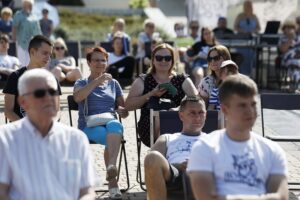 02.08.2020 Chęciny. II Ogólnopolski Festiwal Teatralny "OTE". Występ Teatru Zbożowego z Kielc / Jarosław Kubalski / Radio Kielce