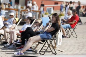 02.08.2020 Chęciny. II Ogólnopolski Festiwal Teatralny "OTE". Występ Teatru Zbożowego z Kielc / Jarosław Kubalski / Radio Kielce