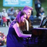 02.08.2020 Kielce. Święto Placu Moniuszki. Koncert "Z muzyką przez Kielce". Novi Piano Duo - Anna Wielgus i Grzegorz Nowak / Jarosław Kubalski / Radio Kielce