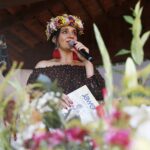 30.08.2020 Tokarnia. Gala finałowa konkursu „Jawor - u źródeł kultury”. Magdalena Sitek - Radio Kielce / Jarosław Kubalski / Radio Kielce