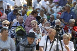 30.08.2020. Tokarnia. Gala finałowa konkursu „Jawor - u źródeł kultury” / Jarosław Kubalski / Radio Kielce