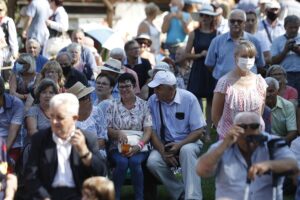 30.08.2020. Tokarnia. Gala finałowa konkursu „Jawor - u źródeł kultury” / Jarosław Kubalski / Radio Kielce