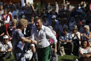 30.08.2020. Tokarnia. Gala finałowa konkursu „Jawor - u źródeł kultury” / Jarosław Kubalski / Radio Kielce