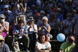 30.08.2020. Tokarnia. Gala finałowa konkursu „Jawor - u źródeł kultury” / Jarosław Kubalski / Radio Kielce