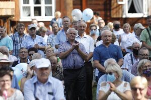 30.08.2020. Tokarnia. Gala finałowa konkursu „Jawor - u źródeł kultury” / Jarosław Kubalski / Radio Kielce