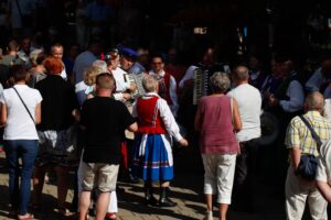 23.08.2020 Busko-Zdrój. 44. Buskie Spotkania z Folklorem. / Stanisław Blinstrub / Radio Kielce