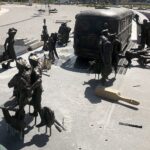 31.07.2020. Kielce. Fontanna przed dworcem autobusowym / Robert Felczak / Radio Kielce