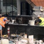 31.07.2020. Kielce. Fontanna przed dworcem autobusowym / Robert Felczak / Radio Kielce