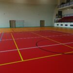 03.08.2020. Opatów. Zakończenie prac remontowych hali sportowej / Emilia Sitarska / Radio Kielce