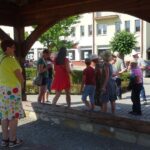 09.08.2020. Opatów. Spacer pn. „Opatowskie zakątki” / Emilia Sitarska / Radio Kielce