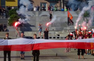 01.08.2020 Ostrowiec. 76. rocznica wybuchu Powstania Warszawskiego / Emilia Sitarska / Radio Kielce