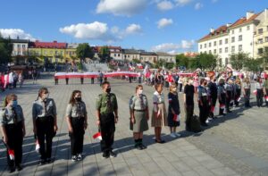 01.08.2020 Ostrowiec. 76. rocznica wybuchu Powstania Warszawskiego / Emilia Sitarska / Radio Kielce