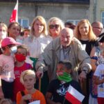 01.08.2020 Ostrowiec. 76. rocznica wybuchu Powstania Warszawskiego. Na zdjęciu (w środku): powstaniec warszawski Andrzej Jachymczyk ps. „Azjata” / Emilia Sitarska / Radio Kielce