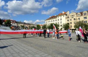 01.08.2020 Ostrowiec. 76. rocznica wybuchu Powstania Warszawskiego / Emilia Sitarska / Radio Kielce