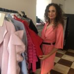 09.08.2020. Sandomierz. Sandomierz Fashion Street. Na zdjęciu (od lewej): Serafin Andrzejak - projektant i Maciej Majzner - reżyser pokazów mody / Grażyna Szlęzak-Wójcik / Radio Kielce