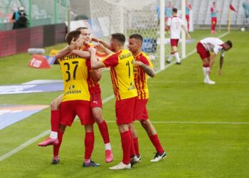 18.07.2020. Kielce. 37. kolejka PKO Ekstraklasy: Korona Kielce - ŁKS Łódź / Wiktor Taszłow / Radio Kielce