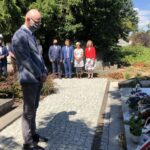 02.08.2020 Sandomierz. Uroczystości upamiętniające 76. rocznicę bitwy pod Pielaszowem. Na zdjęciu: Robert Piwko - kielecka delegatura IPN / Grażyna Szlęzak-Wójcik / Radio Kielce