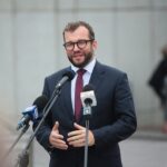 27.08.2020 Kielce. Otwarcie zmodernizowanego dworca autobusowego. Na zdjęciu: Grzegorz Puda - sekretarza stanu w Ministerstwie Funduszy i Polityki Regionalnej / Wiktor Taszłow / Radio Kielce