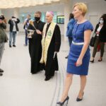 27.08.2020 Kielce. Otwarcie zmodernizowanego dworca autobusowego. Na zdjęciu (od prawej): Barbara Damian - dyrektor Zarządu Transportu Miejskiego w