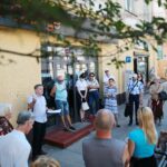 30.08.2020 Kielce. Spacer śladami miejskich pomników / Wiktor Taszłow / Radio Kielce