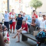 30.08.2020 Kielce. Spacer śladami miejskich pomników / Wiktor Taszłow / Radio Kielce