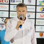 21.08.2020 Kielce. Kadzielnia. Międzynarodowy Festiwal Sportów Plażowych. Na zdjęciu: Bogdan Wenta - prezydent Kielc / Wiktor Taszłow / Radio Kielce